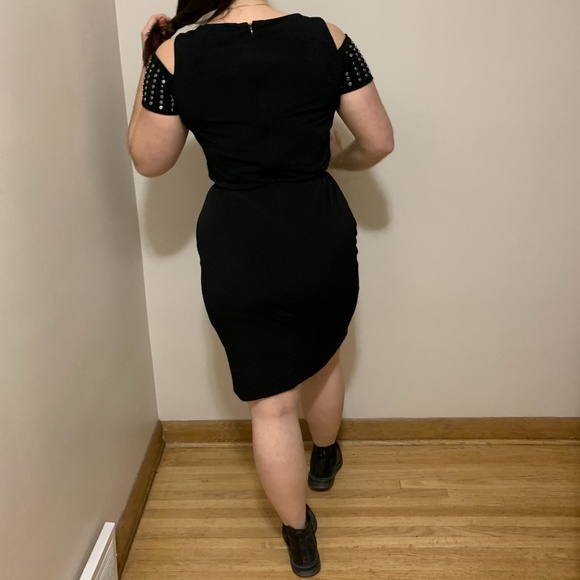 Black Cold shoulder Calvin Klein Dress - Picture 2 of 7